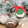 Personalized Christmas Hot Chocolate Bomb - Festive Snowflakes