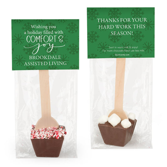 Personalized Christmas Comfort and Joy Hot Chocolate Spoon