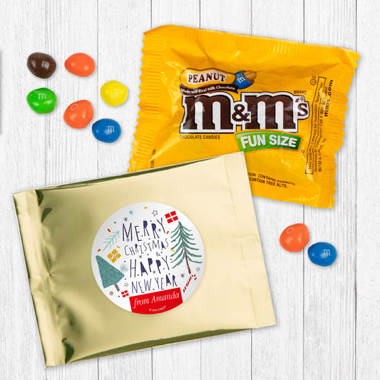 Personalized Nordic Christmas Peanut M&Ms