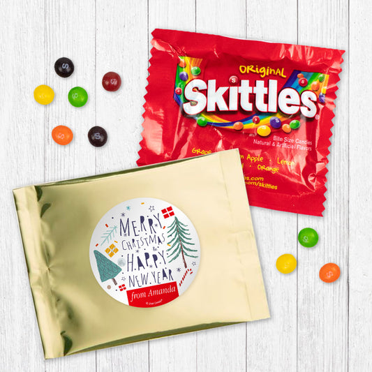 Personalized Nordic Christmas Skittles