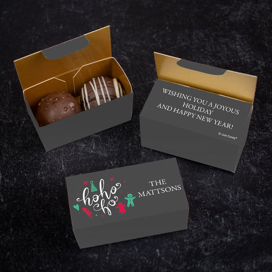 Personalized Ho Ho Ho Truffle Favors - 2 pcs