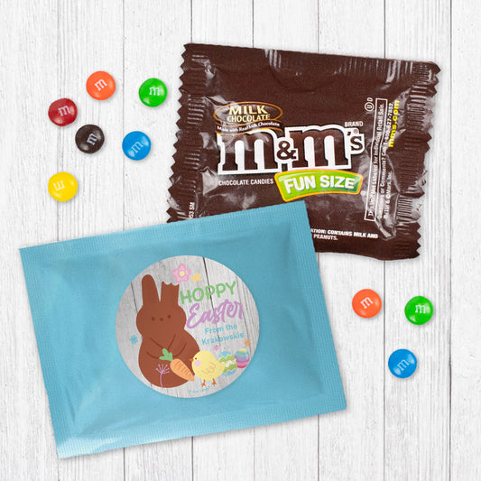 Personalized Hoppy Easter Bunny Milk Chocolate M&Ms