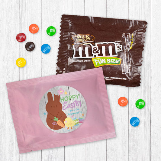 Personalized Hoppy Easter Bunny Milk Chocolate M&Ms