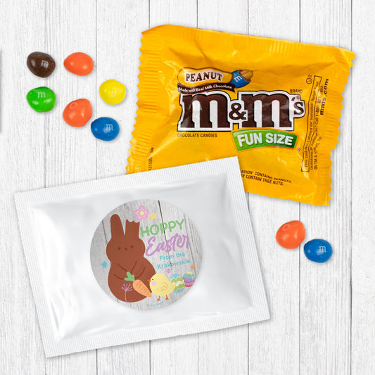 Personalized Hoppy Easter Bunny Peanut M&Ms