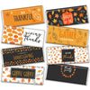 Personalized Thanksgiving Autumn Leaves - Belgian Chocolate Bars Gift Box (8 Pack)