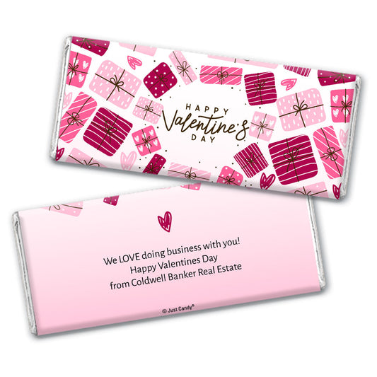 Personalized Valentine's Day Sweet Gifts Chocolate Bar and Wrapper