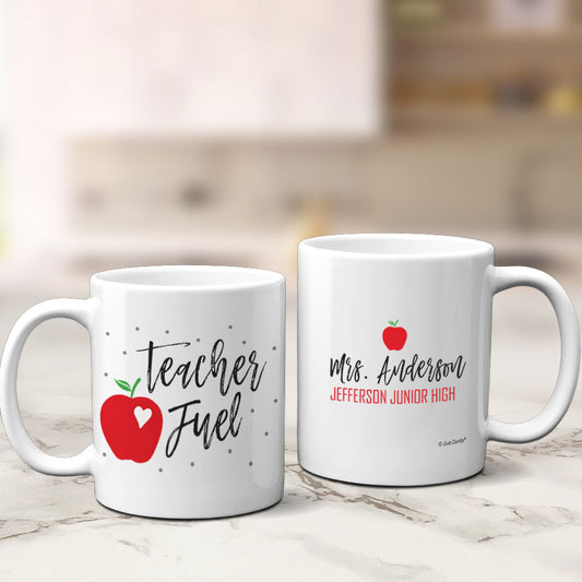 Personalized Teacher Fuel 11oz Mug Empty