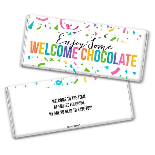 Personalized Work Welcome Hershey's Milk Chocolate Bar & Wrapper