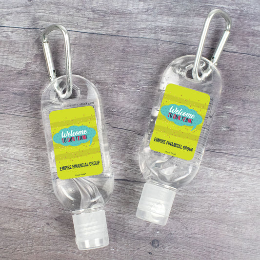 Hand Sanitizer with Carabiner Employee Appreciation Hands Down 1 fl. oz bottle