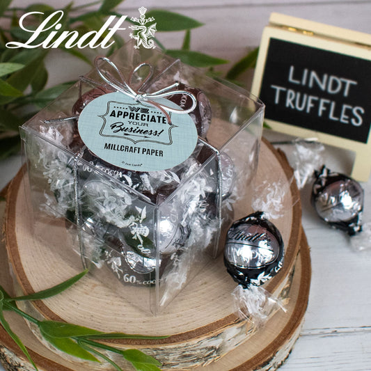 Personalized We Appreciate Your Business Lindor Truffles by Lindt Cube Gift