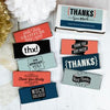 Personalized Thank You Sooo Much - Belgian Chocolate Bars Gift Box (8 Pack)