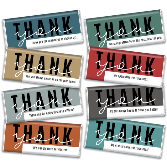 Personalized Thank You For All That You Do - Belgian Chocolate Bars Gift Box (8 Pack)