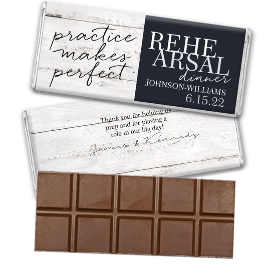 Personalized Rehearsal Practice Makes Perfect Belgian Chocolate Bar