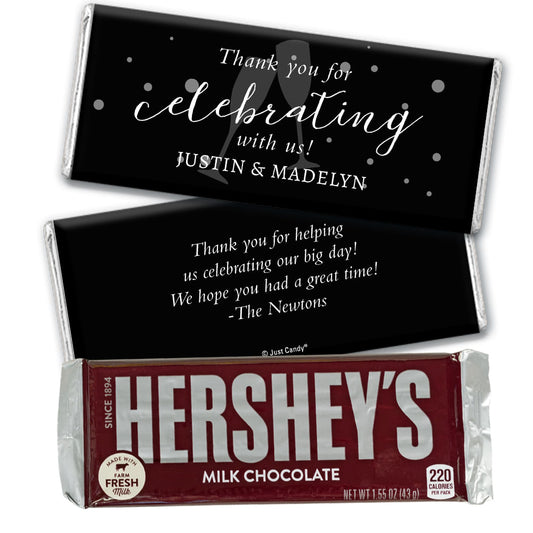 Personalized Wedding Celebrating Champs Chocolate Bar