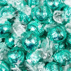 Teal Foil Chocolate Coconut Lindor Truffles by Lindt