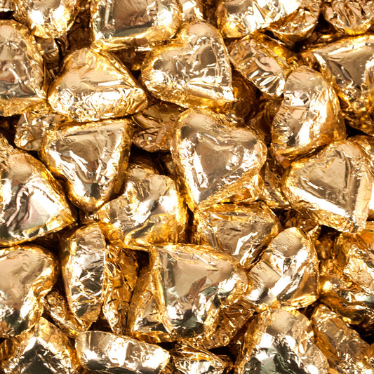 Madelaine Milk Chocolate Hearts Gold Foil