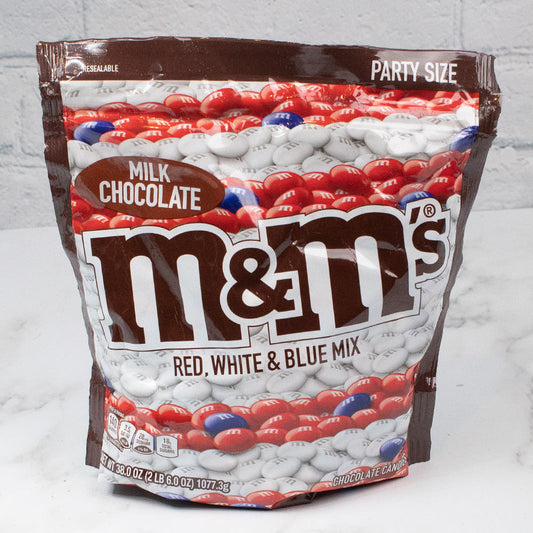 Patriotic M&M's Milk Chocolate - Red, White & Blue (38oz Bag)