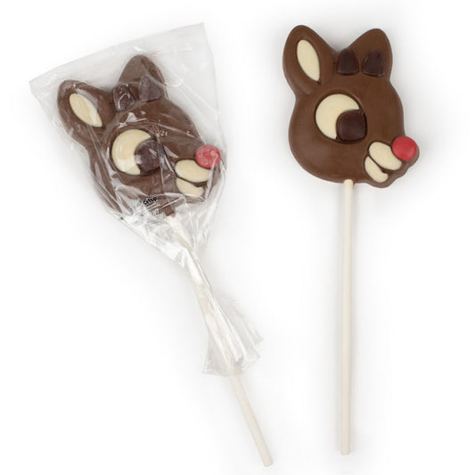 Rudolph Double Crisp Big Pop - 18 Chocolate Lollipops