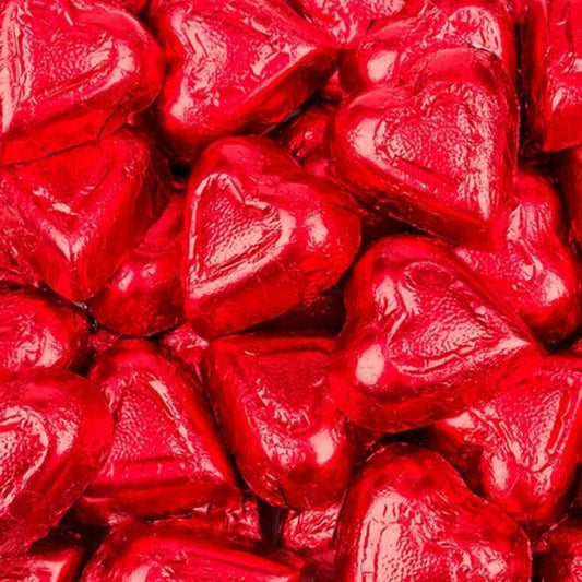 Milk Chocolate Red Hearts