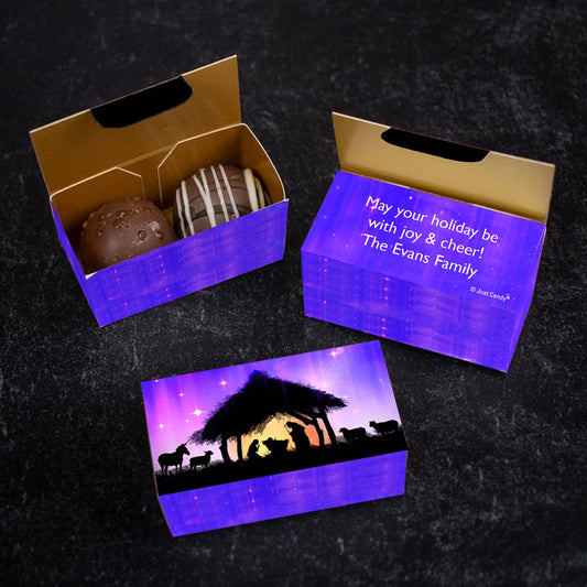 Personalized Holy Night Truffle Favors - 2 pcs