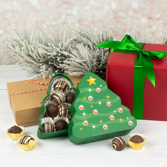 Christmas Tree Shaped Truffle Box