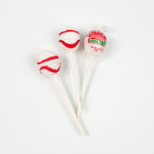 Candy Cane Tootsie Pops