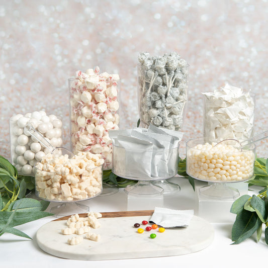 White Non Heat Sensitive Candy Buffet