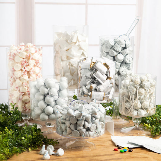 White Wrapped Candy Buffet