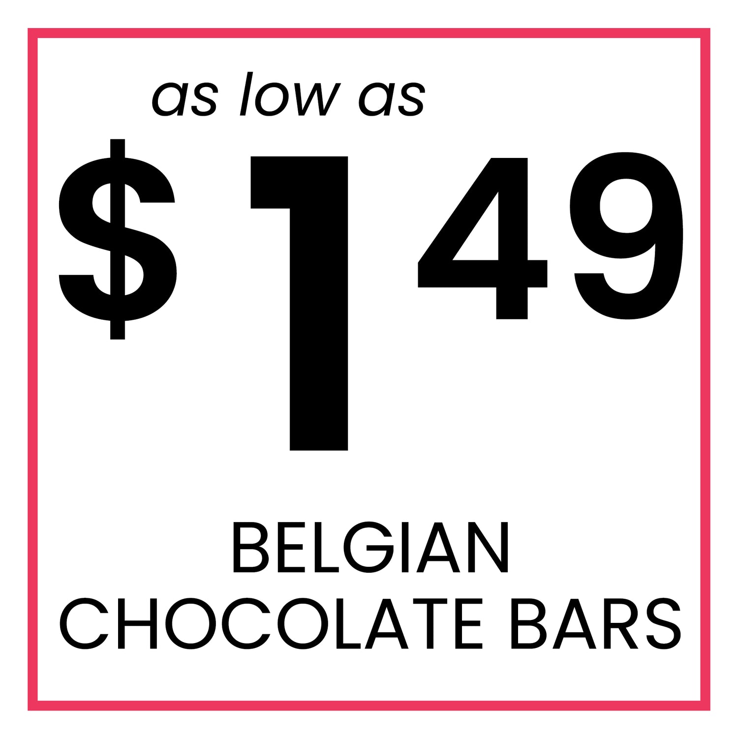 BELGIAN CHOCOLATE BARS